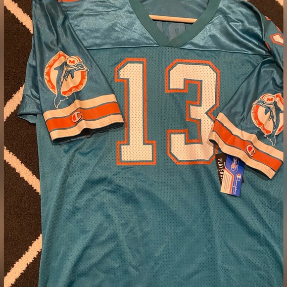 Vintage NWT Champion Miami Dolphins Dan Marino Deadstock Jersey - Picture 6 of 9